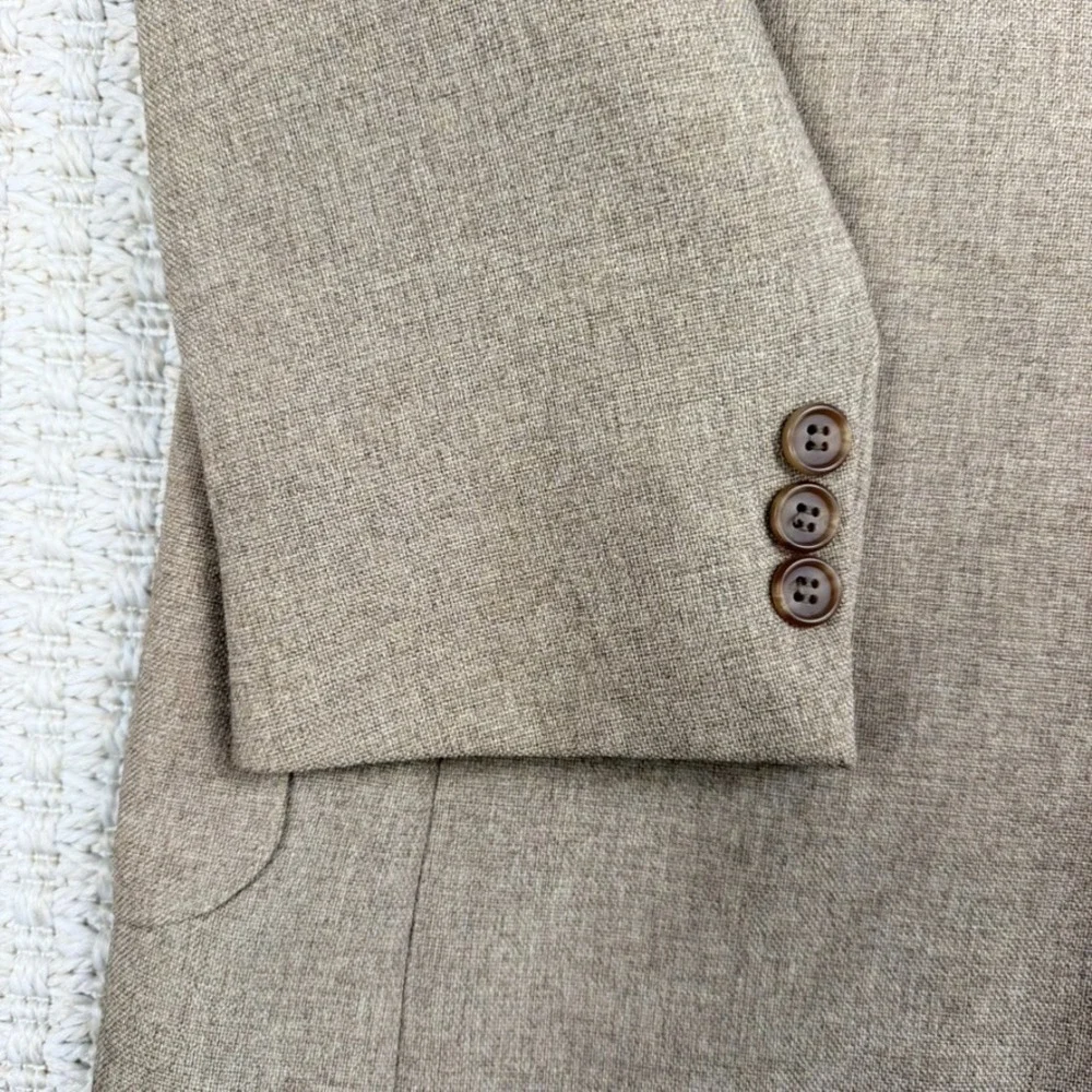 VTG Levis Mens Blazer 38L Tan Action‎ Suit Sta Prest Sport Coat